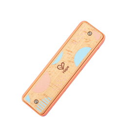 Hape(ハペ) ハーモニカ オレンジ 4.4×14.5×2.6cm 3才以上 木製 楽器 おもちゃ E8917