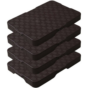 �R�P(YAMAZEN) �ƒ�p����� 28.5×41cm�y4��g�����Z�b�g�z�ω׏d50kg �y��0.8kg �A���@�\ �G���X�g�}�[�L���X�^�[ ��� ����� �R���p�N�g �y�� �_�[�N�u���E�� HCL-E38(DB)E*4