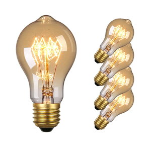 Bravelight �G�W�\���d�� 60W E26/ E27���� A19 4���� ���B���e�[�W�G�W�\�������v �^���O�X�e���t�B �������g�d���i�N���A�j�A���e�B�[�N�� ���͋C�y���_ ���g���C�g ���M�d�� �z�[���Ɩ������p