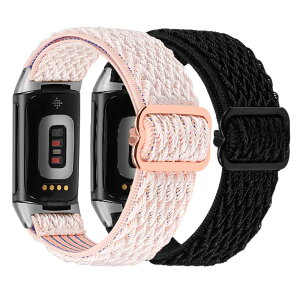 Wearlizer Fitbit Charge6/Charge5�o���h �t�B�b�g�r�b�g �`���[�W6/�`���[�W5�ɑΉ� �i�C�������e���o���h �X�|�[�c�o���h �����x���g �y�ʒʋC�� �H��v��Ȃ��A�C�y�ɍ����ւ��� �_�炩�� �j�� 