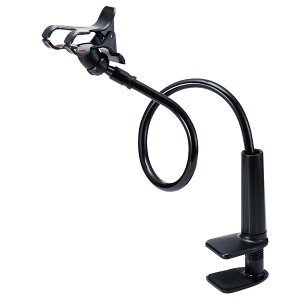 �G���R�� �X�}�z�p�X�^���h �A�[���^ �S��80cm ���R�ɋȂ���(4.6~6.9�C���`�X�}�z�Ή�) �u���b�N PWDSLARM80BK