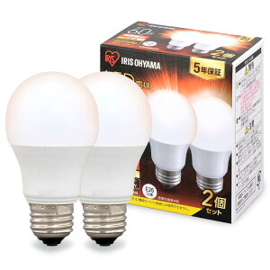 �yE26�z�A�C���X�I�[���} LED�d�� 60W�`���� �d���F �������a26mm �L�z�� 2�p�b�N �����Ή� LDA7L-G-6T62P