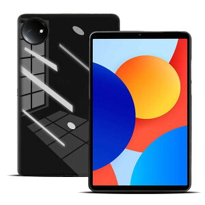BARDATS For Redmi Pad SE �P�[�X (2024 NEW) 8.7�C���` �ی�P�[�X TPU �V���R�� �y�� ���^ �C�菝�h�~ �w��h�~ �ϏՌ� Xiaomi Redmi Pad SE �P�[�X �J�o�[ (�u���b�N)