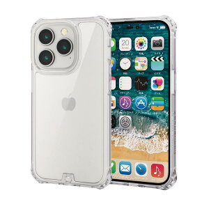 �G���R�� i Phone 14 Pro �P�[�X �J�o�[ �ϏՌ� �Ռ��z�� ZEROSHOCK �l�p�_���p�[/�x�[���K�[�h/���ϖh�~ �y�Ռ��z���t�B�����t���z �X�g���b�v�z�[���t�� �N���A PM-A22CZEROT2CR