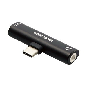 �G���R�� �����ϊ��A�_�v�^ Type-C-4�Ƀ�3.5mm�C���z���W���b�N ���d�@�\�t USB Power Delivery60W�Ή� �u���b�N �yi Phone 16 �V���[�Y �Ή����؍ρz MPA-C35PDBK
