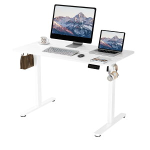 ERGOMAKER ���~�f�X�N��110cm×���s60cm �X�^���f�B���O�f�X�N �㉺���~ �d�����~�f�X�N �������߃f�X�N �d�����~�� �� �|���t�b�N�t�� �É����[�^�[�̗p �Q�[�~���O�f�X�N ���~�� ���~�e�[�u�� 