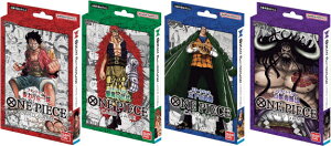 【お買い得品】送料無料・新品「ドン!!カード用特製スリーブ」2枚付【4種セット】 ONE PIECE カードゲーム スタートデッキ