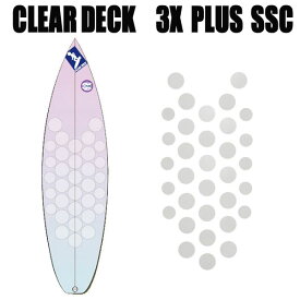 クリアデッキ 3X+PLUS SSC ショート用（丸型30枚入り）サーフボード用 滑り止めデッキテープ
