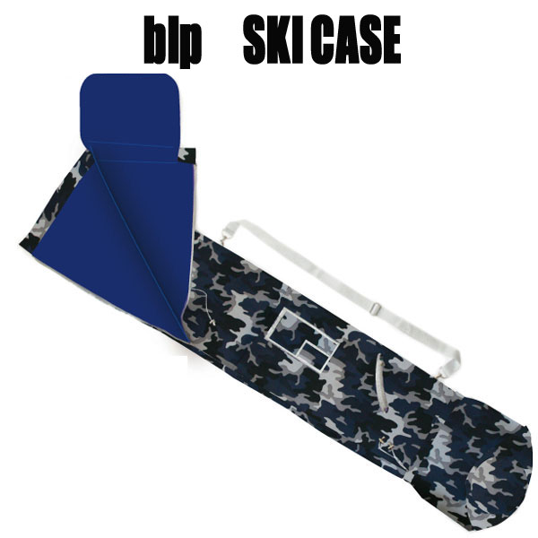 防水ナイロンを使用したスキー専用のケース blp スキーケース 防水ナイロン巾着タイプ 流行のアイテム Wカモ 期間限定お試し価格