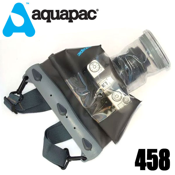 値引 速くおよび自由な 最強 防砂 防油 完全防水ケースのアクアパック aquapac 458完全防水ケース カメラ用ケース アクアパック 一眼レフ
