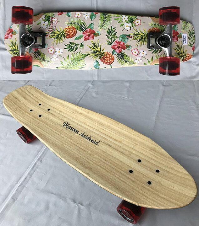 楽天市場】ヘブン スケートボード Cruiser 28 アロハ オフトレに最適な 