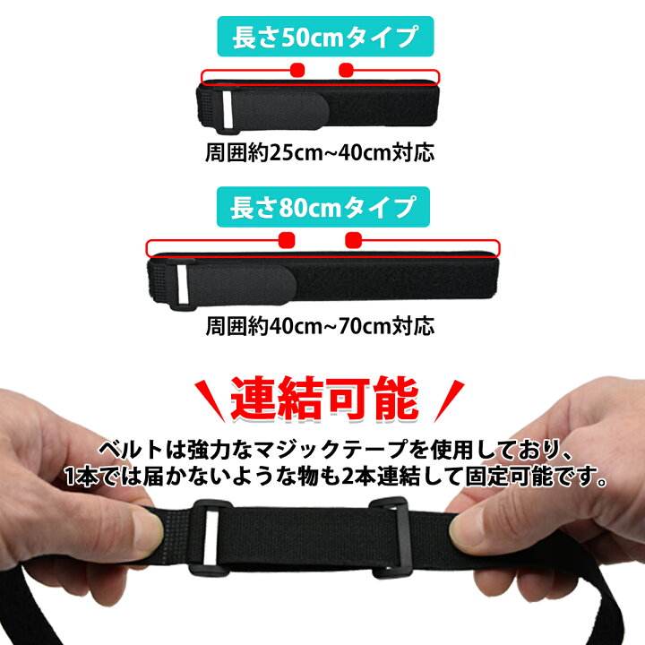 楽天市場】荷締めベルト マジック貼付テープ 固定ベルト 固定バンド 