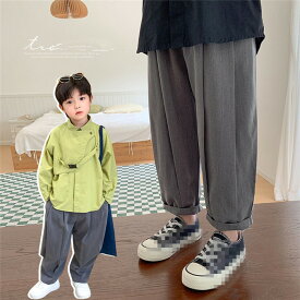 サルエルパンツ キッズパンツ 子供ズボン スウエットパンツ ワークパンツ 十分パンツ イージーパンツ キッズ 男の子 ボーイズ 子供服 カジュアル ロング丈 ゆったり パンツ ズボン 男児 おしゃれ 通学着 通園着 90 100 110 120 130 140