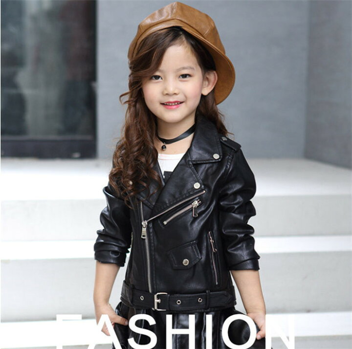 楽天市場】レザージャケット 子供服 革ジャン キッズ 裹起毛  