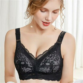 【SALE10%OFF&5倍ポイント】ブラジャー 小さくを見せる ノンワイヤー ブラ 脇高 脇肉 大きいサイズ 花柄 着痩せ 背中 大きいサイズ バストアップ レース 柔らか 幅広肩紐ストレス軽減 垂れ予防 寄せ盛り 優しいつけ心地 横流れ防止 女性 韓国ファッション 脇肉スッキリ