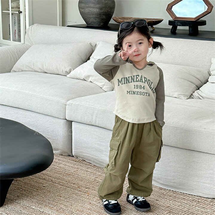 楽天市場】子供 トップス パンツ 韓国子供服 セットアップ キッズ 長袖 