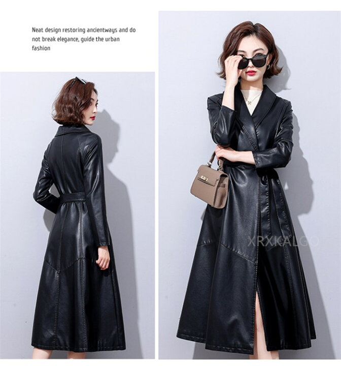 楽天市場】【3点以上ご購入10%OFF】トレンチコート ラムレザー 本革  