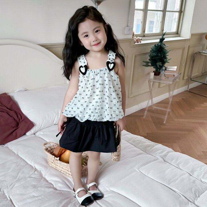 楽天市場】子供服 キッズ 2点セット キャミソール Tシャツ ショート 