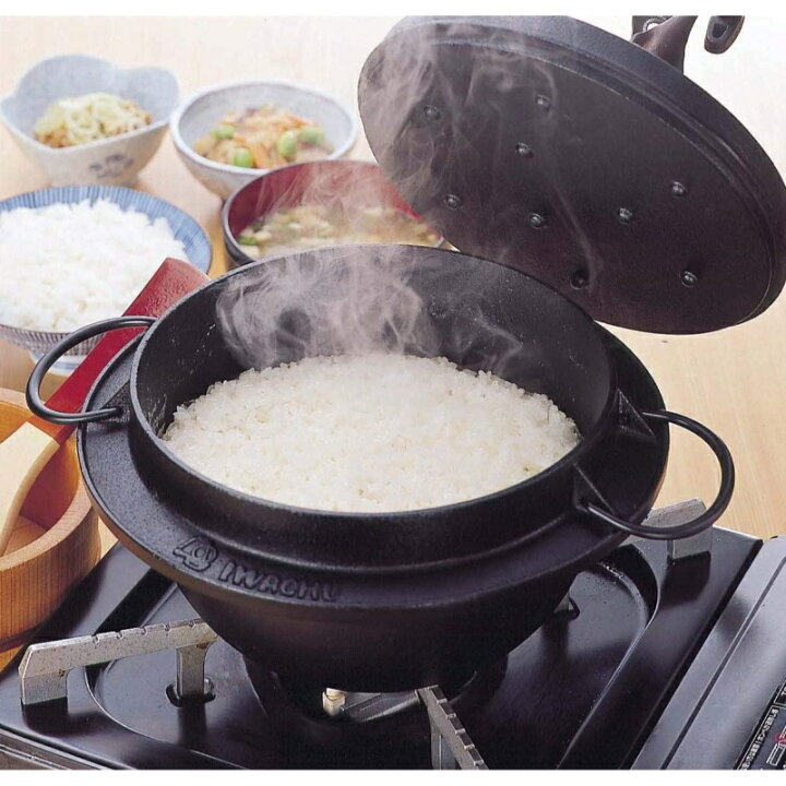 楽天市場】【焼杉敷板付き】鉄のごはん鍋 南部鉄器 炊飯釜 炊飯鍋 鉄鍋 