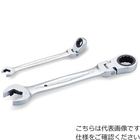 ■[コンビネーションラチェットレンチ]TONE（株） TONE　首振クイックラチェットめがねレンチ　21mm　RMFQ-21 1丁【431-9729】【代引不可商品】【メール便1個まで対象商品】