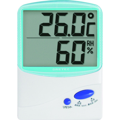 株 ドリテック 計測機器 温度計 5☆大好評 湿度計 温湿度計 ｄｒｅｔｅｃ O-206BL 1台 商品追加値下げ在庫復活 ブルー 161-1035 デジタル温湿度計