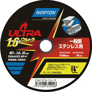 [ؒfu]TSoij NORTON ؒfu Eg 107mm×1D6mm 2TWC107ULT161P 10y208-3366z