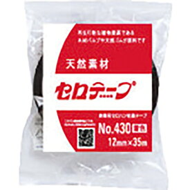 [セロハンテープ]ニチバン（株） ニチバン セロテ−プ着色黒4306T−12 12mmX35m バイオマスマーク認定製品 4306T-12 10巻【330-3225】