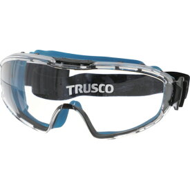 [セーフティーゴーグル（通気孔付タイプ）]トラスコ中山（株） TRUSCO カラーセーフティーゴーグル（ワイドビュータイプ）ブルー G5008-B 1個【244-2155】