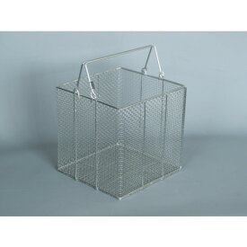 [ステンレスカゴ]三和化研工業（株） SANWA ステンレスカゴ SS220角カゴ SK-SS220-K 1個【418-2383】