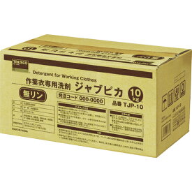 [洗濯洗剤]トラスコ中山（株） TRUSCO　ジャブピカ　無リン作業衣用粉末洗剤　10kg　TJP-10 1個【390-9956】