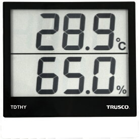 ■[温湿度計]トラスコ中山（株） TRUSCO デジタル温湿度計 TDTHY 1個【857-9447】【代引不可商品】【メール便1個まで対象商品】