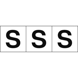 ���y3�܂Ń��[���ւŔ����\�z[�T�C���v���[�g]�g���X�R���R�i���j TRUSCO �A���t�@�x�b�g�X�e�b�J�[ 30×30 �uS�v ���n�^������ 3���� TSN-30-S 1�g�i3�����j�y438-8704�z�y����s�z