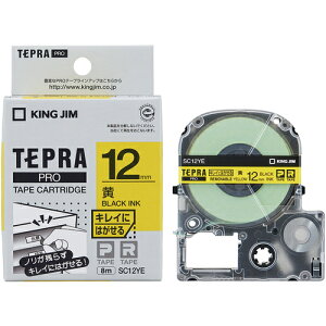 [���x���v�����^�p�e�[�v�J�[�g���b�W]�i���j�L���O�W�� KING JIM �y�����z�u�e�v���vPRO�e�[�v 12mm �L���C�ɂ͂����郉�x���^�����x���^������ ����8m 1�y431-2686�z