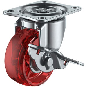 [�v���[�g�������L���X�^�[]�i���j���[�G�C ���[�G�C �v���[�g�� ���� �L���X�^�[ �ԃ|���J�[�{�l�[�g �ԗ֌a50mm �X�g�b�p�[�t�� G�^�C�v G�|S�^ ��t���@46×35 G-50PCS-R 1�y379-6370�z