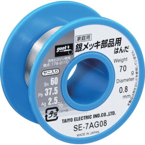 [���͂�]���m�d�@�Y�Ɓi���j �O�b�g �⃁�b�L���i�p�͂� ��0�D8 ��70g SE-7AG08 1�y603-5070�z