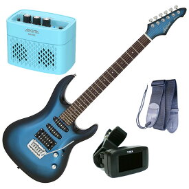 【チューナー＋ギターストラップ＋アンプAG-05 BLセット】AriaProII エレキギター MAC-STD MBS