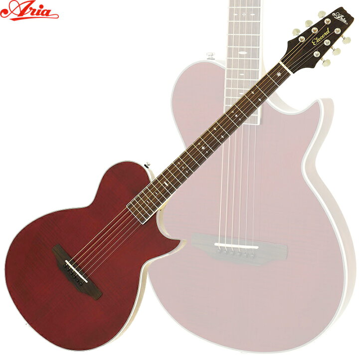 楽天市場】エレアコ ARIA APE-100 SR シースルーレッド ケース付 
