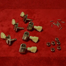 【ポイント10倍！4月29日まで】クローンチューニングマシーン レスポール ペグ モントルーパーツ 9215 The Clone Tuning Machines for 60 LP Nickel【送料無料】【smtb-KD】【RCP】