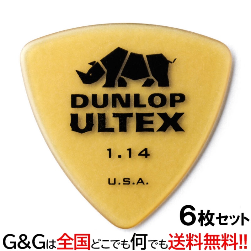 ギター用ピック Jim Dunlop 426B114 ６枚セット 返品不可 ジムダンロップ 定価 ギターピック TRI ウルテックストライアングル 426R114 1.14mm ULTEX