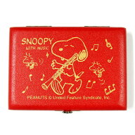 SNOOPY WITH MUSIC SOB-05RED スヌーピー×リードケース スヌーピーバンドコレクション/ オーボエ用リー…
