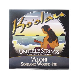 Ko'olau コオラウウクレレ弦 'ALOHI SOPRANO WOUND 4TH アロヒ ソプラノウクレレ用セット弦 4弦ワウンド 【送料無料】【RCP】