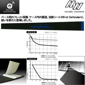 【ポイント10倍！4月29日まで】MUSIC WORKS ミュージックワークス FD-03/BK ＜エレキベース用 4弦 ＞ シリカクリンを採用した楽器用のフレット保護、ケース内の調湿、消臭シート FD03 BLACK 黒 ：-p2