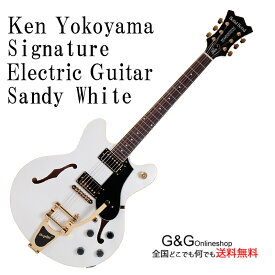 期間限定特価横山健シグネチュアギター Solid Bond Ken Yokoyama Signature Electric Guitar Coursesetter Sandy White w/Gold Hardware SB-KY CSR-G SWH ソリッドボンド【RCP】:-p5