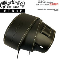 マーチン マーティン ギター ストラップ レザー ブラック 黒色 Martin Slim Leather Strap Black 18A0046…