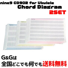 2個セット コードダイアグラムシール Ukulele Chord diagram CD902