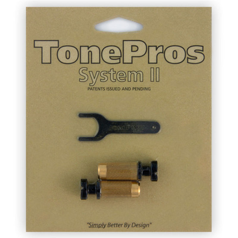 トーンプロズ ロッキング・スタッド＆アンカーセット SM1-B ブラック TonePros Metric Locking Studs