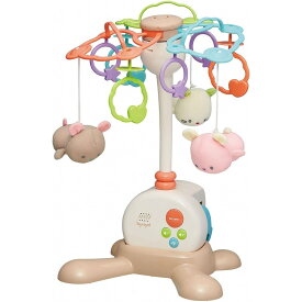 【心を込めて、ラッピング対応】5819 やすらぎふわふわ3WAYメリー Toy Royal トイローヤルのおもちゃ