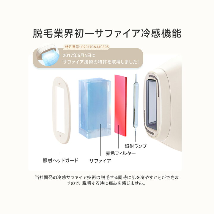楽天市場】yete脱毛器 VIO 無痛脱毛 無限回照射回数 ヒゲ脱毛 脱毛機 