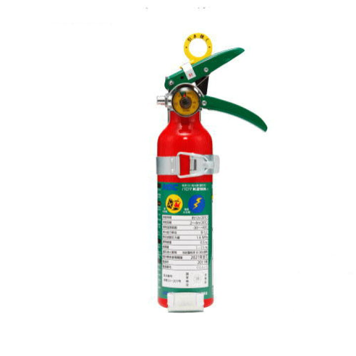 楽天市場 自動車用消火器 車載用bc粉末消火器パロマk2wa 1 Ndc アルミ製消火器 蓄圧式消火器 ブラケット付 リサイクルシール付 防災 防犯の専門shop岩本商事