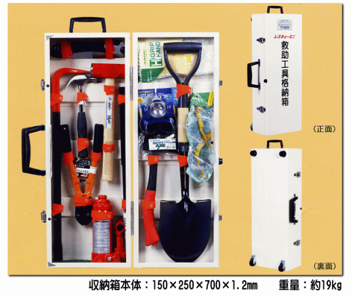 MIDORIRESCUE 移動式救助工具セット ミドリレスキュー 1セット